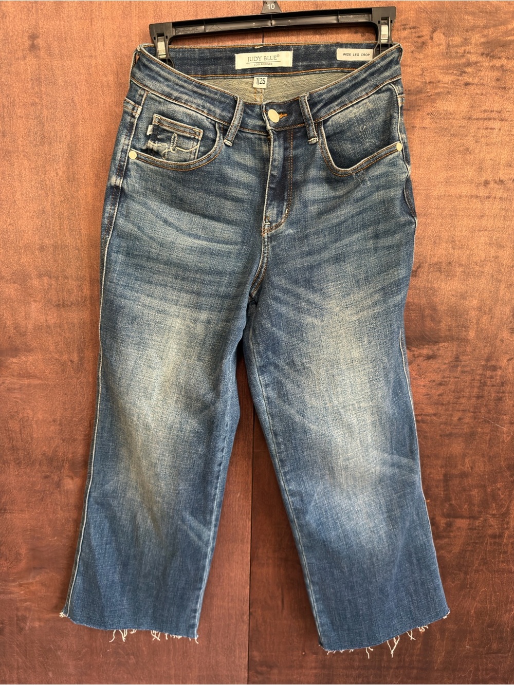 Judy Blue Medium Faded Blue Wide Leg Jeans